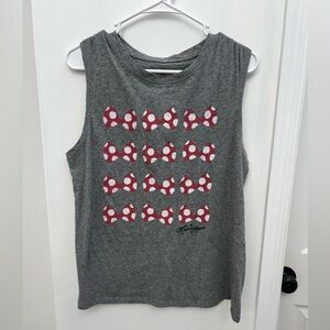 Disney Parks Women’s Grey Minnie Mouse Sleeveless Top Size Large